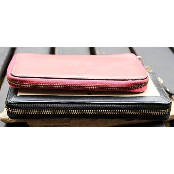 Bundle of 2 Kate Spade Wallets - Pre-Owned - Sunset Court Continental + ZIppy - Picture 3 of 14